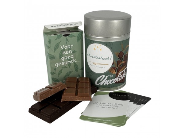 Chocolade cadeau blik - Chocotastisch