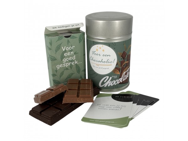 Chocolade cadeau blik - Chocoholic