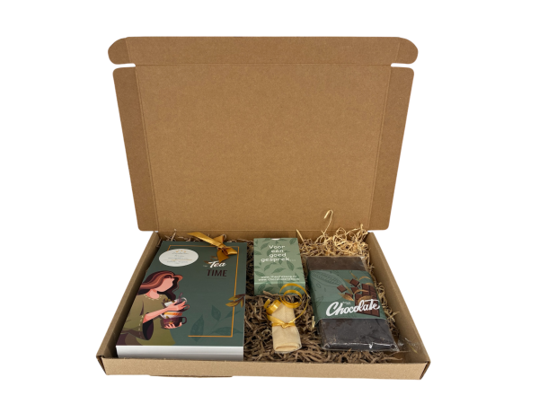 Brievenbus Pakket met Thee & Chocolade